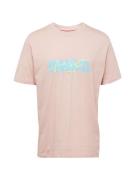HUGO Bluser & t-shirts 'Dacation'  lyseblå / neongul / lyserød