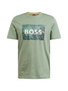 BOSS Bluser & t-shirts 'Building'  smaragd / pastelgrøn / sort / offwh...