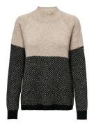 JDY Pullover 'HARMONY'  taupe / antracit