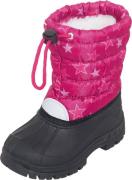 PLAYSHOES Snowboots 'Sterne'  fuchsia / sort