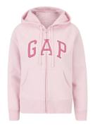 Gap Petite Sweatjakke 'HERITAGE'  lyserød / mørk pink / hvid