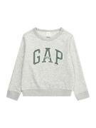 GAP Sweatshirt  grå-meleret / mørkegrøn / hvid