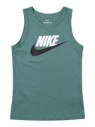 Nike Sportswear Shirts 'ESSNTL HBR'  smaragd / sort / hvid