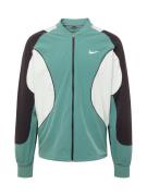 NIKE Sportssweatjakke  smaragd / sort / hvid