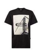 G-Star RAW Bluser & t-shirts  ecru / sort