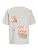 JACK & JONES Bluser & t-shirts 'Solarrize'  lysebeige / grøn / orange ...