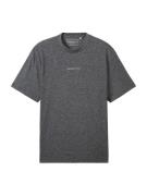 TOM TAILOR DENIM Bluser & t-shirts  grå / sort-meleret