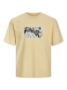 JACK & JONES Bluser & t-shirts 'Sequoia'  dueblå / honning / sort / hv...