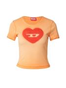 DIESEL Shirts 'ELE'  orange / rød