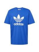 ADIDAS ORIGINALS Bluser & t-shirts 'Adicolor Trefoil'  blå / hvid