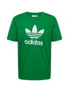 ADIDAS ORIGINALS Bluser & t-shirts 'Adicolor Trefoil'  grøn / hvid