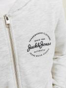 Jack & Jones Junior Sweatjakke 'FOREST'  grå-meleret / sort