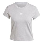 ADIDAS ORIGINALS Shirts 'Essentials'  grå-meleret / hvid
