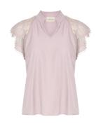 Cream Bluse 'Nola'  lys pink