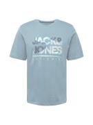 JACK & JONES Bluser & t-shirts 'JJLUKE'  beige / natblå / aqua / duebl...