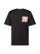 JACK & JONES Bluser & t-shirts  lyseorange / sort