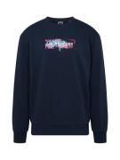 JACK & JONES Sweatshirt 'SUMMER'  navy / neonblå / neonpink / hvid