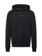ADIDAS PERFORMANCE Sportsweatshirt 'Designed for Training'  grå / sort