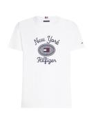 TOMMY HILFIGER Bluser & t-shirts 'NY CREST'  navy / rød / hvid