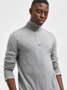 SELECTED HOMME Pullover 'Berg'  grå-meleret