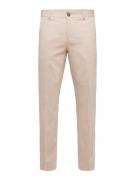 SELECTED HOMME Lærredsbukser 'SNHNeil'  beige-meleret