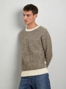 SELECTED HOMME Pullover 'Rai'  lysebeige / choko