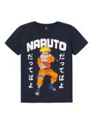 NAME IT Shirts 'NKMMacar Naruto'  marin / safir / orange / hvid