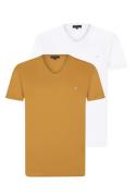 Felix Hardy Bluser & t-shirts 'SION'  sennep / hvid