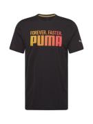 PUMA Funktionsskjorte 'Forever. Faster.'  gul / koral / sort