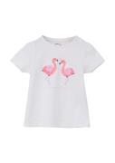 s.Oliver Bluser & t-shirts  lyserød / lys pink / sort / hvid