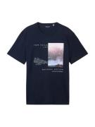 TOM TAILOR Bluser & t-shirts  lyseblå / mørkeblå / brun / lyselilla