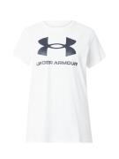 UNDER ARMOUR Funktionsbluse 'SPORTSTYLE'  sort / hvid
