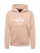 ALPHA INDUSTRIES Sweatshirt  abrikos / hvid