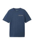 TOM TAILOR DENIM Bluser & t-shirts  marin / hvid