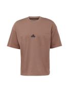 ADIDAS SPORTSWEAR Funktionsskjorte  brun / sort