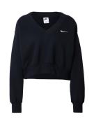 Nike Sportswear Sweatshirt 'Phoenix Fleece'  sort / hvid