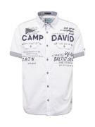 CAMP DAVID Skjorte  marin / hvid