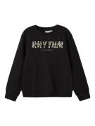 NAME IT Sweatshirt  blandingsfarvet / sort