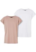 Urban Classics Bluser & t-shirts 'Extended'  beige / hvid