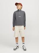 Jack & Jones Junior Sweatshirt 'JORVESTERBRO'  grå / hvid