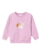 NAME IT Sweatshirt 'Lulla'  ecru / brun / honning / lys pink