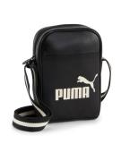 PUMA Skuldertaske 'Campus'  sort / naturhvid