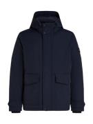 TOMMY HILFIGER Vinterparka 'Rockie'  navy / blodrød / hvid