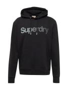 Superdry Sweatshirt  mørkegrå / sort