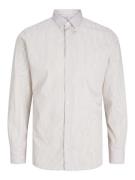 JACK & JONES Skjorte 'JOE'  lilla / hvid