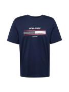 JACK & JONES Bluser & t-shirts 'JJSOUTH'  navy / rød / hvid