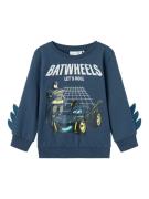 NAME IT Sweatshirt 'Juice Batwheels'  mørkeblå / gul / sort / hvid