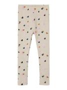 NAME IT Leggings 'NMFLUCKY'  beige / marin / brun / aubergine