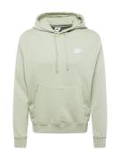 Nike Sportswear Sweatshirt 'Club'  pastelgrøn / hvid