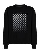 Karl Lagerfeld Sweatshirt 'Monogram Degradé'  sort / hvid